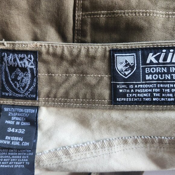 Kuhl Men's RYDR Hiking Pants 34 X 32 Badlands Khaki - Picture 4 of 6